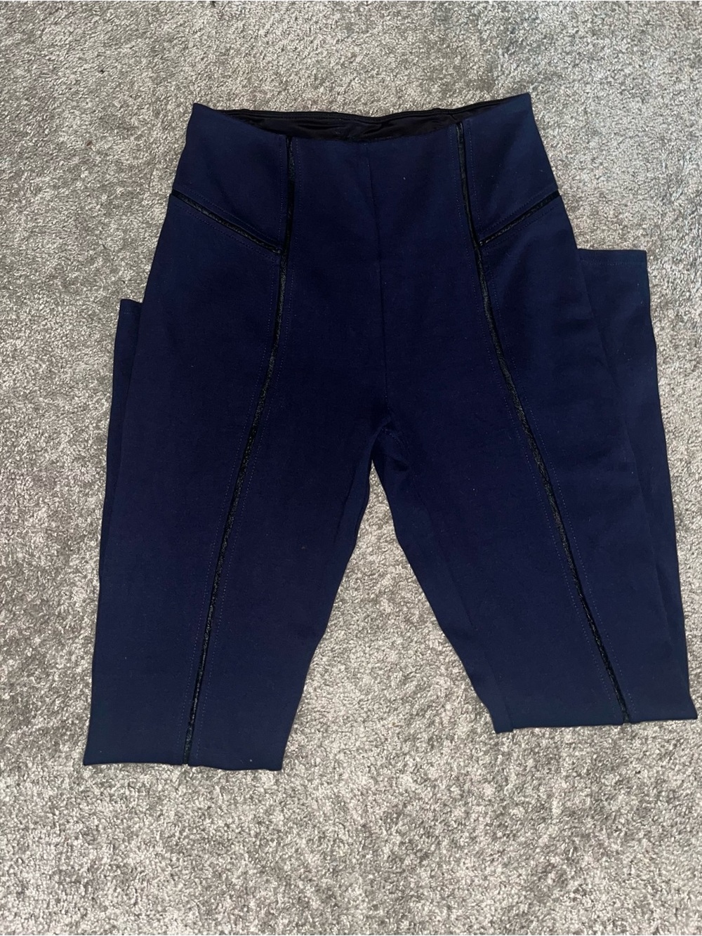 Lysse Navy Mid-Rise Performance Leggings